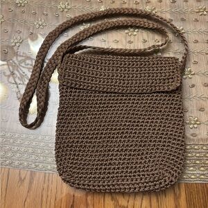 Handcrafted Brown Crossbody Bag